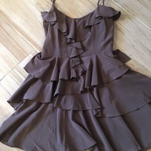 Bebe ruffle short dress